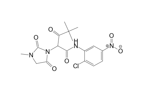 1-Imidazolidineacetamide, N-(2-chloro-5-nitrophenyl)-.alpha.-(2,2-dimethyl-1-oxopropyl)-3-methyl-2,5-dioxo-