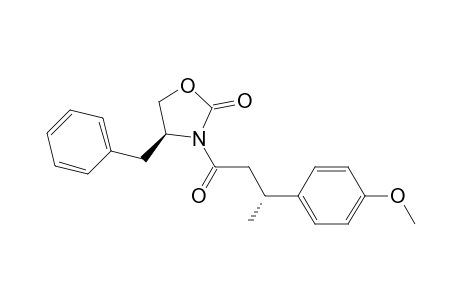 (4S)-3-[(3R)-3-(4-methoxyphenyl)-1-oxobutyl]-4-(phenylmethyl)-2-oxazolidinone