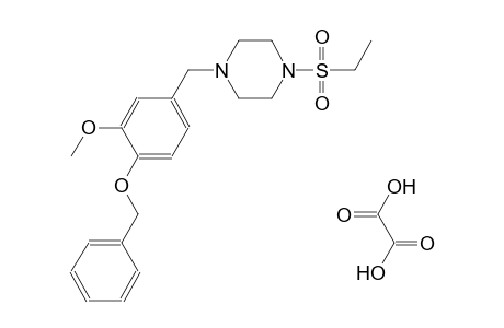 1-(4-(benzyloxy)-3-methoxybenzyl)-4-(ethylsulfonyl)piperazine oxalate