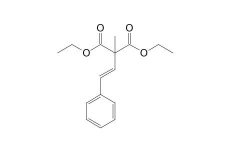 2-Methyl-2-[(E)-2-phenylethenyl]propanedioic acid diethyl ester