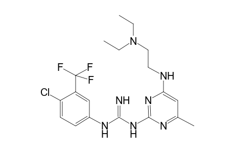 N-[4-Chloro-3-(trifluoromethyl)phenyl]-N'-(4-([2-(diethylamino)ethyl]amino)-6-methyl-2-pyrimidinyl)guanidine