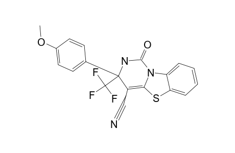 3-(4-METHOXYPHENYL)-4-CYANO-3-TRIFLUOROMETHYL-2,3-DIHYDRO-1-H-PYRIMIDO-[6.1-B]-[1.3]-BENZOTHIAZOL-1-ONE