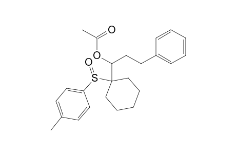 1-Acetoxy-3-phenyl-1-(p-tolylsulfinylcyclohexyl)propane