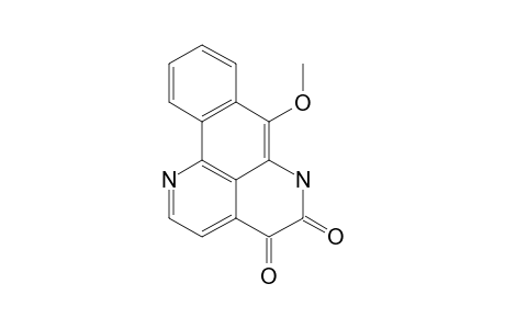 HADRANTHINE-B;7-METHOXY-4,5-DIHYDRONAPHTHO-[1,2,3-IJ]-[2,7]-NAPHTHYRIDINE-4,5-(6H)-DIONE