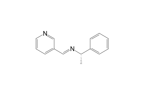 (S)-N-(3-Pyridylmethylidene)-1-phenylethanamine
