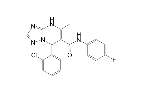 7-(2-chlorophenyl)-N-(4-fluorophenyl)-5-methyl-4,7-dihydro[1,2,4]triazolo[1,5-a]pyrimidine-6-carboxamide