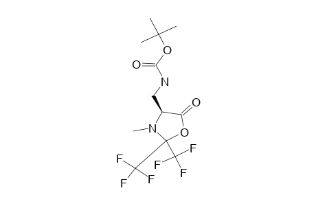 (4S)-4-(TERT.-BUTOXYCARBONYLAMINO)-METHYL-3-METHYL-2,2-BIS-(TRIFLUOROMETHYL)-1,3-OXAZOLIDIN-5-ONE