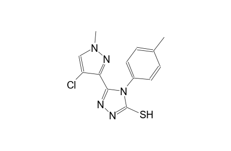 5-(4-chloro-1-methyl-1H-pyrazol-3-yl)-4-(4-methylphenyl)-4H-1,2,4-triazole-3-thiol