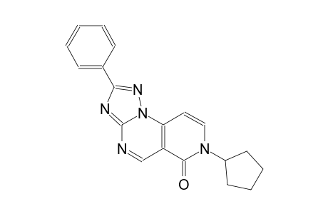 pyrido[3,4-e][1,2,4]triazolo[1,5-a]pyrimidin-6(7H)-one, 7-cyclopentyl-2-phenyl-