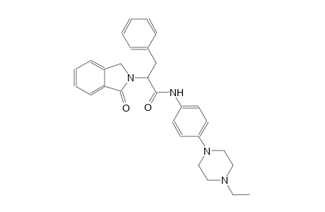 N-[4-(4-ethyl-1-piperazinyl)phenyl]-2-(1-oxo-1,3-dihydro-2H-isoindol-2-yl)-3-phenylpropanamide