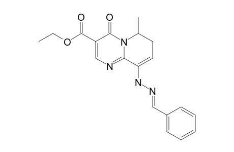 ETHYL-9-(BENZYLIDENEHYDRAZINO)-6-METHYL-4-OXO-6,7-DIHYDRO-4H-PYRIDO-[1,2-A]-PYRIMIDINE-3-CARBOXYLATE