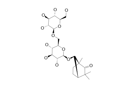 (1S,4S,7S)-7-HYDROXYFENCHAN-2-ONE-7-O-BETA-D-GLUCOPYRANOSYL-(1->6)-O-BETA-D-GLUCOPYRANOSIDE