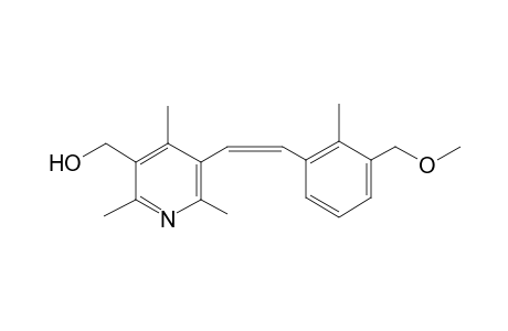 3-Pyridinemethanol, 5-[2-[3-(methoxymethyl)-2-methylphenyl]ethenyl]-2,4,6-trimethyl-