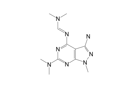 3-AMINO-6-DIMETHYLAMINO-4-DIMETHYLAMINOAZOMETHINO-1-METHYLPYRAZOLO-[3,4-D]-PYRIMIDINE