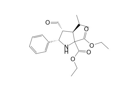 (3R,4R,5S)-5-phenyl-4-formyl-3-iso-pronylpyrrolidine-2,2-diethyl-dicarboxylate