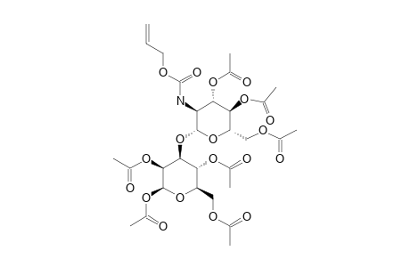 1,2,4,6-TETRA-O-ACETYL-3-O-(3,4,6-TRI-O-ACETYL-2-ALLYLOXYCARBONYLAMINO-2-DESOXY-BETA-D-GLUCOPYRANOSYL-BETA-D-MANNOPYRANOSE