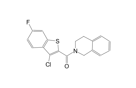 2-[(3-chloro-6-fluoro-1-benzothien-2-yl)carbonyl]-1,2,3,4-tetrahydroisoquinoline