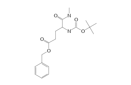 N-ALPHA-(TERT.-BUTOXYCARBONYL)-O-(BENZYL)-GLUTAMYL-METHYLAMIDE;BOC-GLU-(OBZL)-NHME