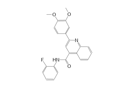 2-(3,4-dimethoxyphenyl)-N-(2-fluorophenyl)-4-quinolinecarboxamide