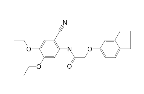 Acetamide, N-(2-cyano-4,5-diethoxyphenyl)-2-(indan-5-yloxy)-