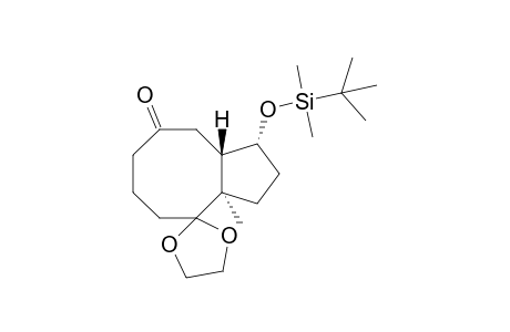 (1S*,8R*,11R*)-11-(1,1,2,2-Tetramethyl-1-silapropoxy)-8-methylbicyclo[6.3.0]undecane]-3,7-dione 7-ethylene acetal