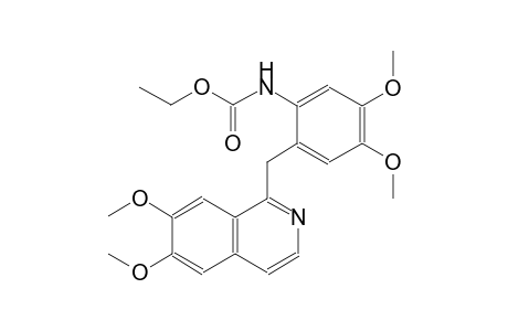ethyl 2-[(6,7-dimethoxy-1-isoquinolinyl)methyl]-4,5-dimethoxyphenylcarbamate