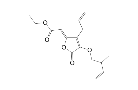 5-([(Ethoxycarbonyl)methylidene]-4-(prop-2"-enyl)-3-[2'-methylbut-3'-enyl)oxy]-2,5-dihydrofuran-2-one