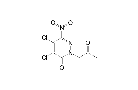 4,5-DICHLORO-3-NITRO-1-(2-OXOPROPYL)-PYRIDAZIN-6-ONE