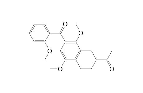 Ethanone, 1-[1,2,3,4-tetrahydro-5,8-dimethoxy-7-(2-methoxybenzoyl)-2-naphthalen yl]-