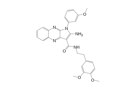 2-amino-N-[2-(3,4-dimethoxyphenyl)ethyl]-1-(3-methoxyphenyl)-1H-pyrrolo[2,3-b]quinoxaline-3-carboxamide