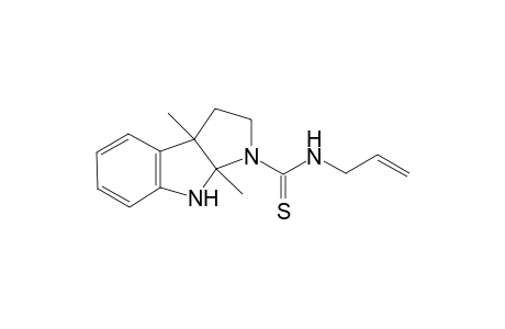 2H-Pyrrolo[2,3-b]indole-1-carbothioic acid, 3a,8a-dimethyl-3,3a,8,8a-tetrahydro-, allylamide