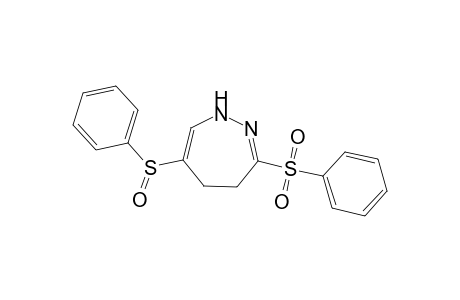 4,5-Dihydro-6-(phenylsulfinyl)-3-(phenylsulfonyl)-1(H)-1,2-diazepine