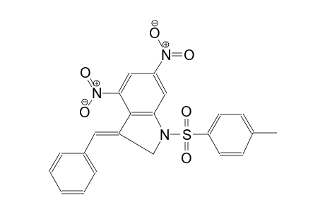 (3Z)-1-(4-methylphenyl)sulfonyl-4,6-dinitro-3-(phenylmethylene)-2H-indole