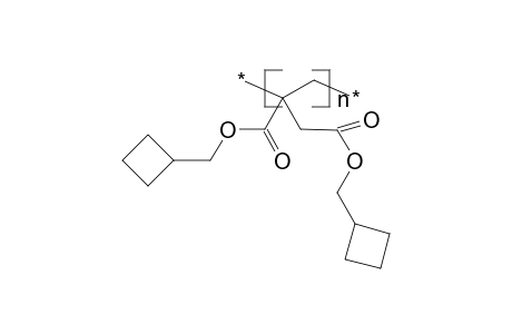 Poly(dicyclobutylmethyl itaconate)