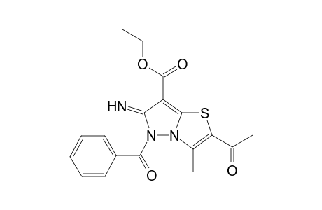 Ethyl 2-acetyl-5-benzoyl-6-imino-3-methyl-5,6-dihydropyrazolo[5,1-b]thiazole-7-carboxylate