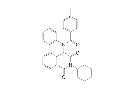 N-(2-Cyclohexyl-1,3-dioxo-1,2,3,4-tetrahydro isoquinolin-4-yl)-4-methy-N-phenylbenzamide