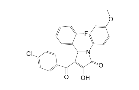 4-(4-chlorobenzoyl)-5-(2-fluorophenyl)-3-hydroxy-1-(4-methoxyphenyl)-1,5-dihydro-2H-pyrrol-2-one