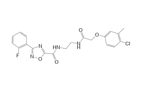 1,2,4-oxadiazole-5-carboxamide, N-[2-[[2-(4-chloro-3-methylphenoxy)acetyl]amino]ethyl]-3-(2-fluorophenyl)-