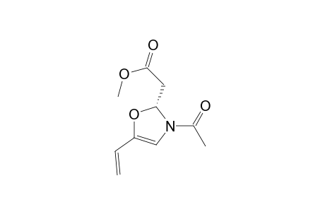 2-Oxazoleacetic acid, 3-acetyl-5-ethenyl-2,3-dihydro-, methyl ester, (R)-