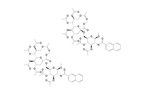 METHYL-2-NAPHTHOYLAMIDO-3,4-DI-O-ACETYL-2-DEOXY-6-O-(METHYL-4,7,8,9-TETRA-O-ACETYL-N-ACETYL-ALPHA-D-NEURAMINATE-2-YL)-BETA-D-GLUCOPYRANOSIDE