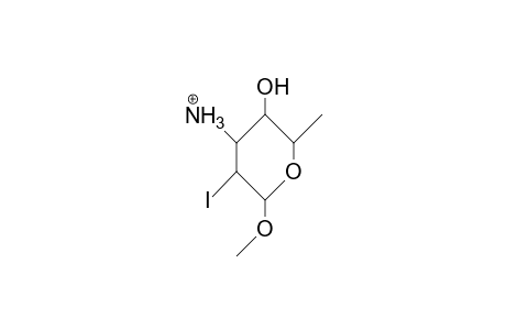 Methyl 2-iodo-3-amino-2,3,6-trideoxy-A-L-altropyranoside cation