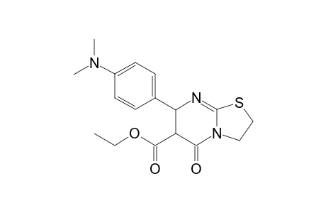 4'-dimethylamino-5-oxo-2,3,6,7-tetrahydro-5H-thiazolo[3,2-a]pyrimidine-6-ethylcarboxylate