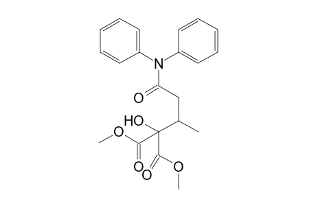 Dimethyl 2-[3-(Diphenylamino)-1-methyl-3-oxopropyl]-2-hydroxypropanedioate