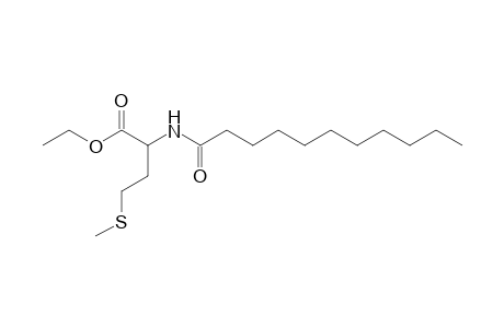 4-(Methylthio)-2-undecanoylaminobutyric acid, ethyl ester