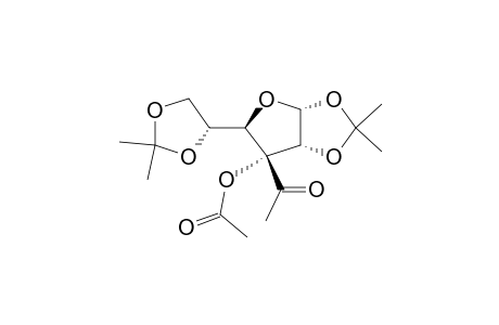 .alpha.-D-Allofuranose, 3-C-acetyl-1,2:5,6-bis-O-(1-methylethylidene)-, acetate
