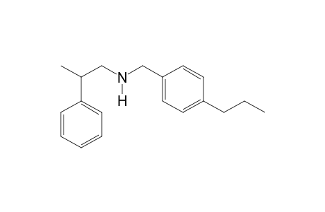 2-Phenyl-N-[(4-propylphenyl)methyl]propan-1-amine