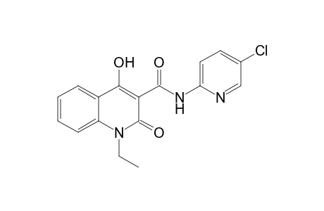 1-Ethyl-4-hydroxy-2-oxo-1,2-dihydro-quinoline-3-carboxylic acid (5-chloro-pyridin-2-yl)-amide