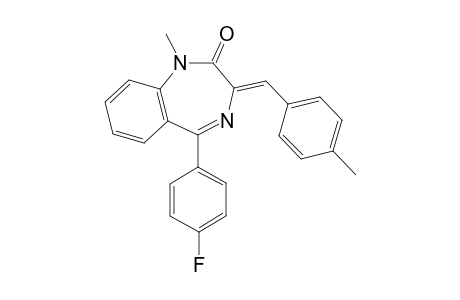 (Z)-5-(4-fluorophenyl)-1-methyl-3-(4-methylbenzylidene)-1H-benzo[e][1,4]diazepin-2(3H)-one