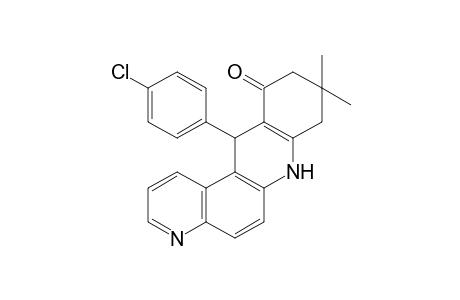 12-(4-Chlorophenyl)-9,9-dimethyl-8,9,10,12-tetrahydrobenzo[b][4,7]phenanthrolin-11(7H)-one