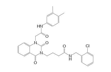 N-(2-chlorobenzyl)-4-(1-[2-(3,4-dimethylanilino)-2-oxoethyl]-2,4-dioxo-1,4-dihydro-3(2H)-quinazolinyl)butanamide